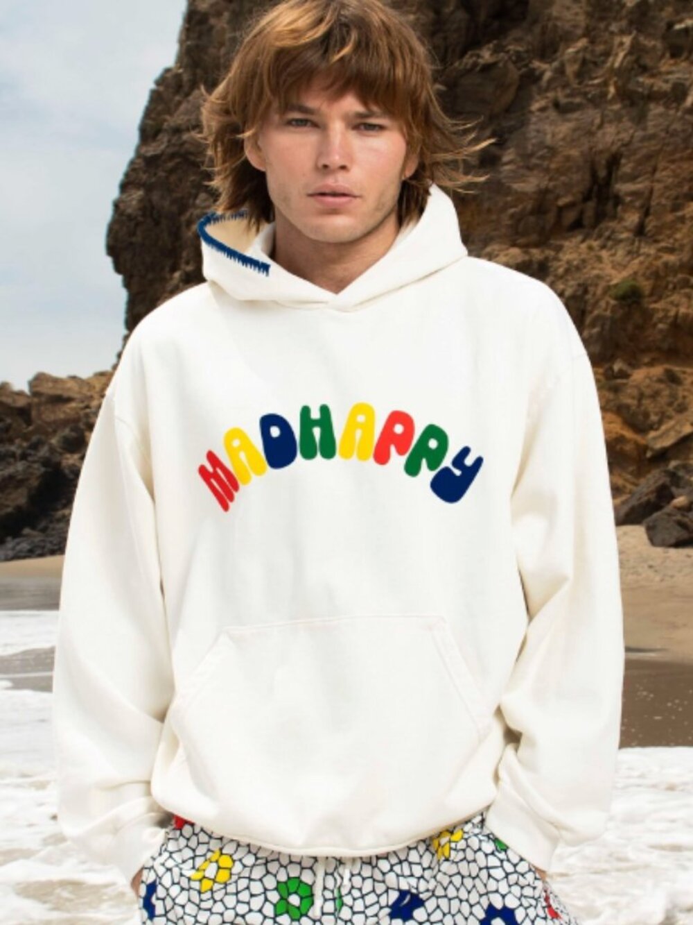 Madhappy Rainbow Logo French Terry Hoodie - Size Large